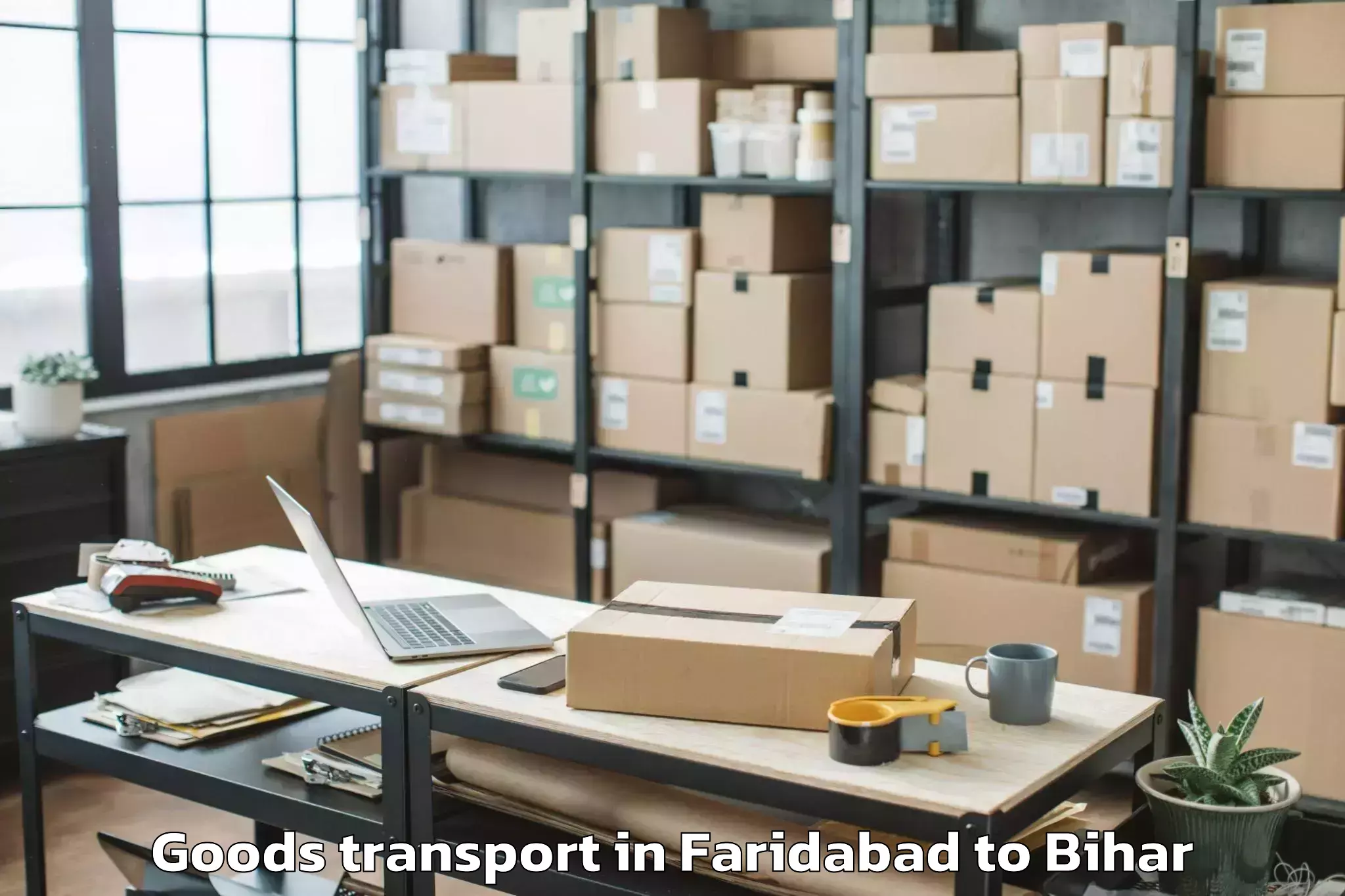 Trusted Faridabad to Bhabua Goods Transport